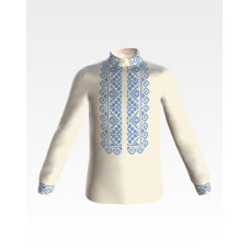 СД032шМ34нн Барвиста вишиванка Заготовка для вишивки - Сорочка для хлопчика 4-7 років, шовк, бежевий