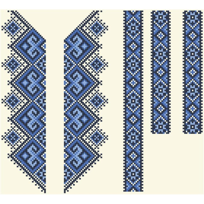 СД037шМ34нн Барвиста вишиванка Заготовка для вишивки - Сорочка для хлопчика 4-7 років, шовк, бежевий