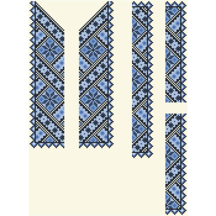 СД041шМ40нн Барвиста вишиванка Заготовка для вишивки - Сорочка для хлопчика 8-12 років, шовк, бежевий