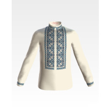 СД043шМ34нн Барвиста вишиванка Заготовка для вишивки - Сорочка для хлопчика 4-7 років, шовк, бежевий