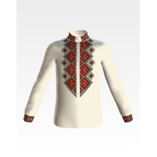 СД050шМ34нн Барвиста вишиванка Заготовка для вишивки - Сорочка для хлопчика 4-7 років, шовк, бежевий