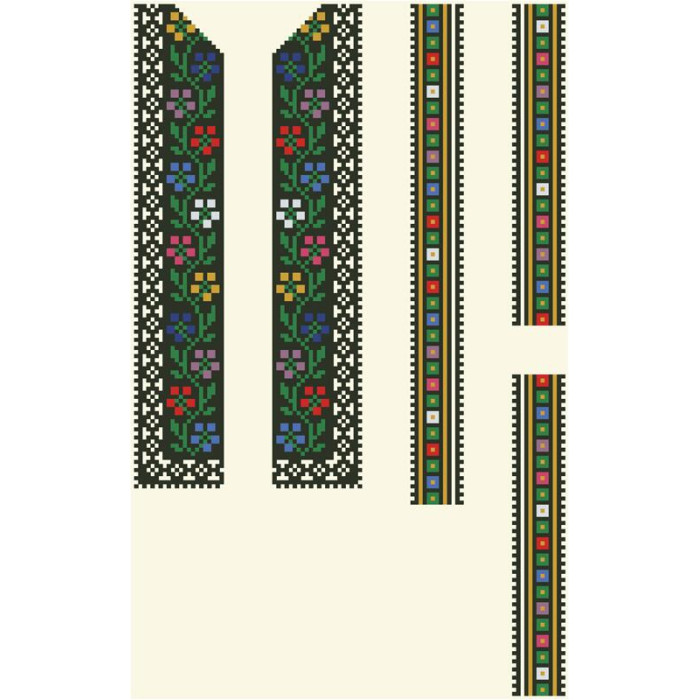 СД053шМ40нн Барвиста вишиванка Заготовка для вишивки - Сорочка для хлопчика 8-12 років, шовк, бежевий