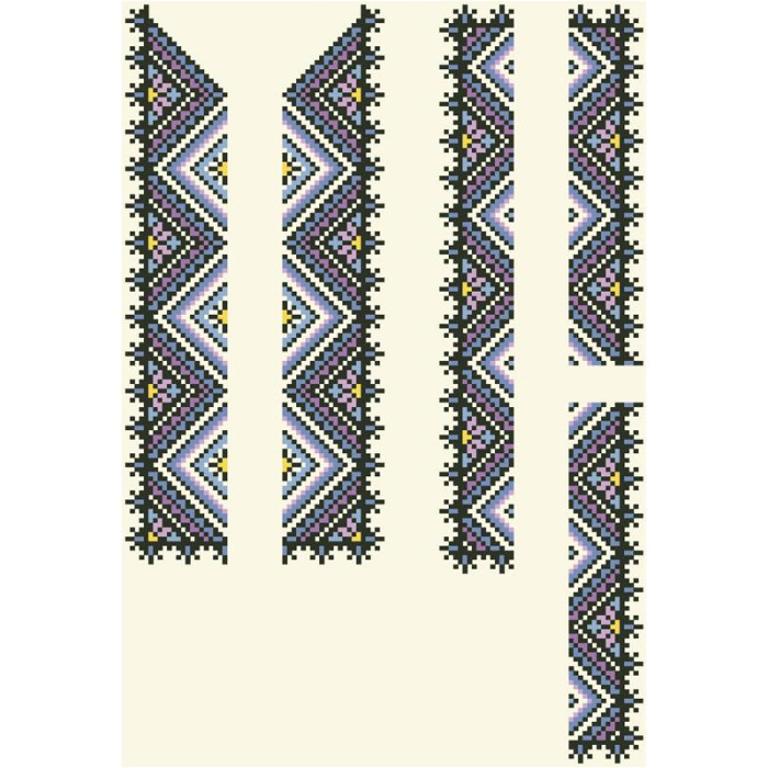 СД055шМ40нн Барвиста вишиванка Заготовка для вишивки - Сорочка для хлопчика 8-12 років, шовк, бежевий