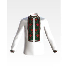 СД058хБ28нн Барвиста вишиванка Заготовка для вишивки - Сорочка для хлопчика 1-3 роки, батист, білий