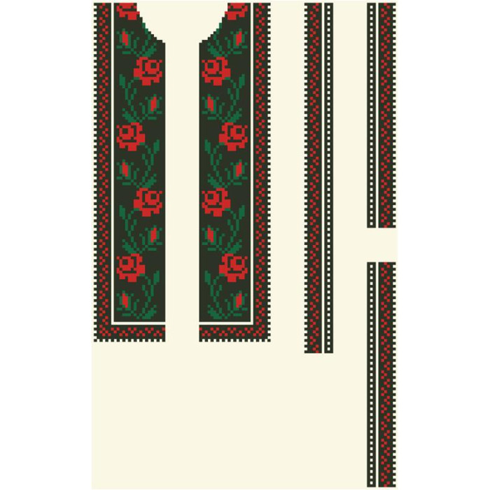 СД058шМ28нн Барвиста вишиванка Заготовка для вишивки - Сорочка для хлопчика 1-3 роки, шовк, бежевий