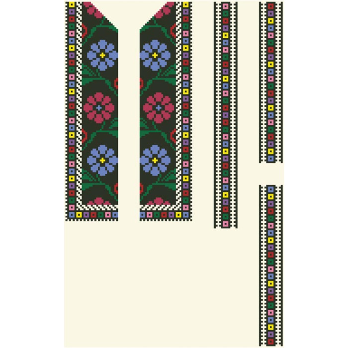 СД065шМ34нн Барвиста вишиванка Заготовка для вишивки - Сорочка для хлопчика 4-7 років, шовк, бежевий