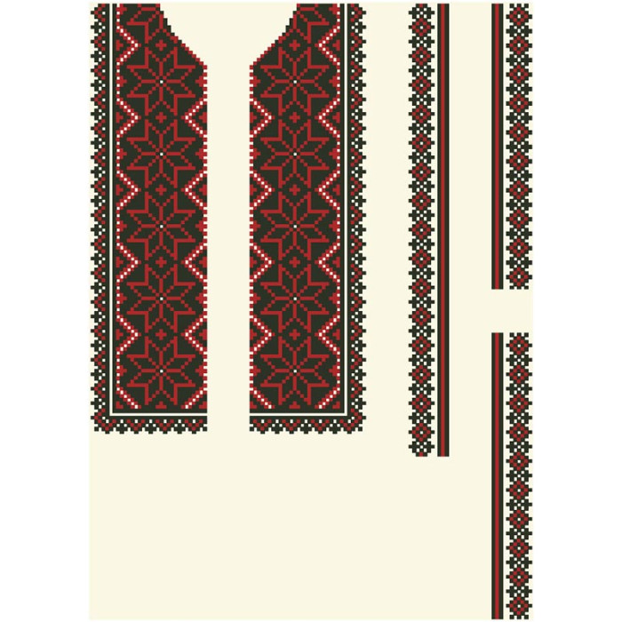 СД066шМ28нн Барвиста вишиванка Заготовка для вишивки - Сорочка для хлопчика 1-3 роки, шовк, бежевий