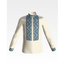 СД068шМ34нн Барвиста вишиванка Заготовка для вишивки - Сорочка для хлопчика 4-7 років, шовк, бежевий