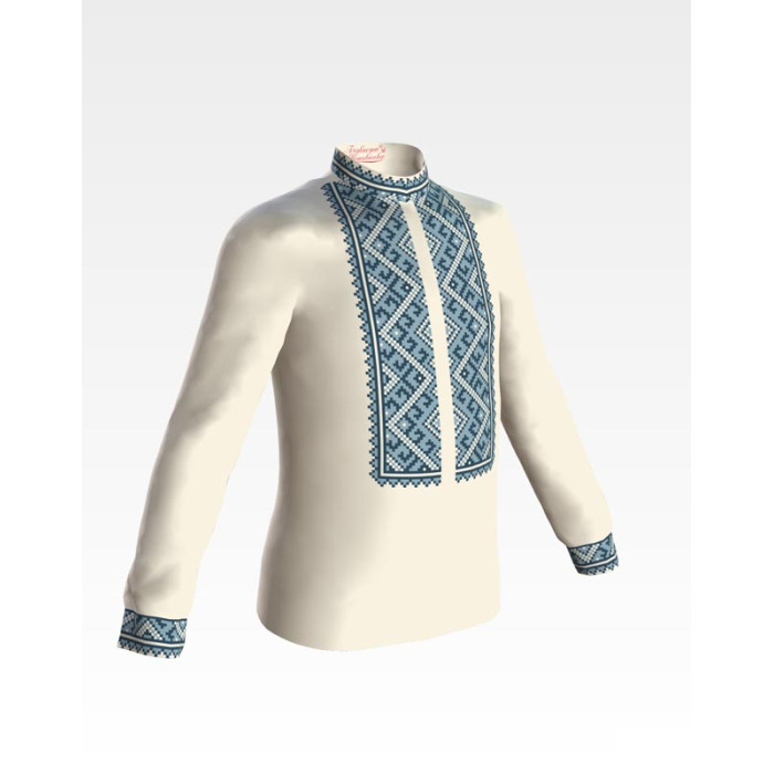 СД068шМ34нн Барвиста вишиванка Заготовка для вишивки - Сорочка для хлопчика 4-7 років, шовк, бежевий