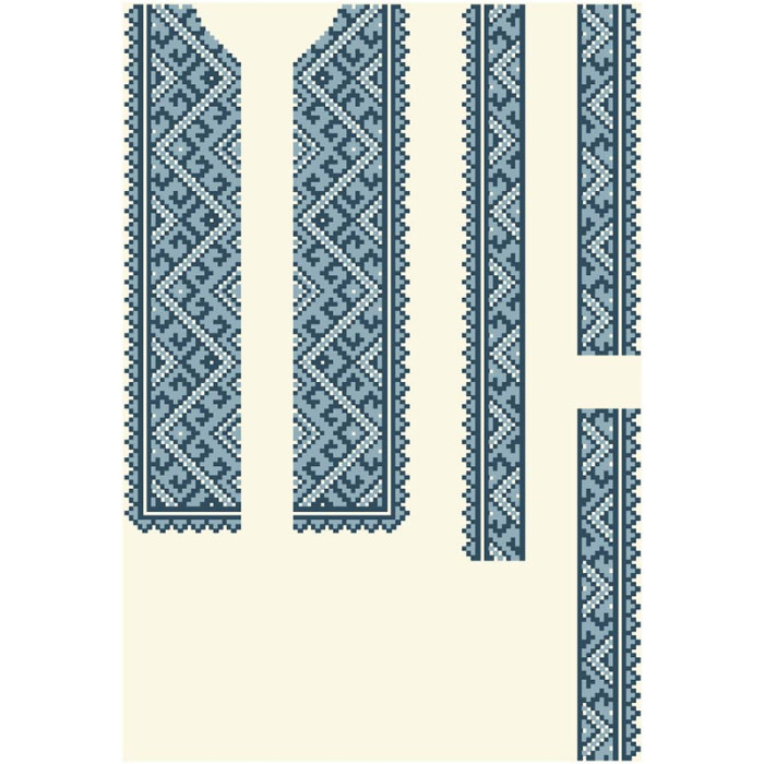 СД068шМ34нн Барвиста вишиванка Заготовка для вишивки - Сорочка для хлопчика 4-7 років, шовк, бежевий