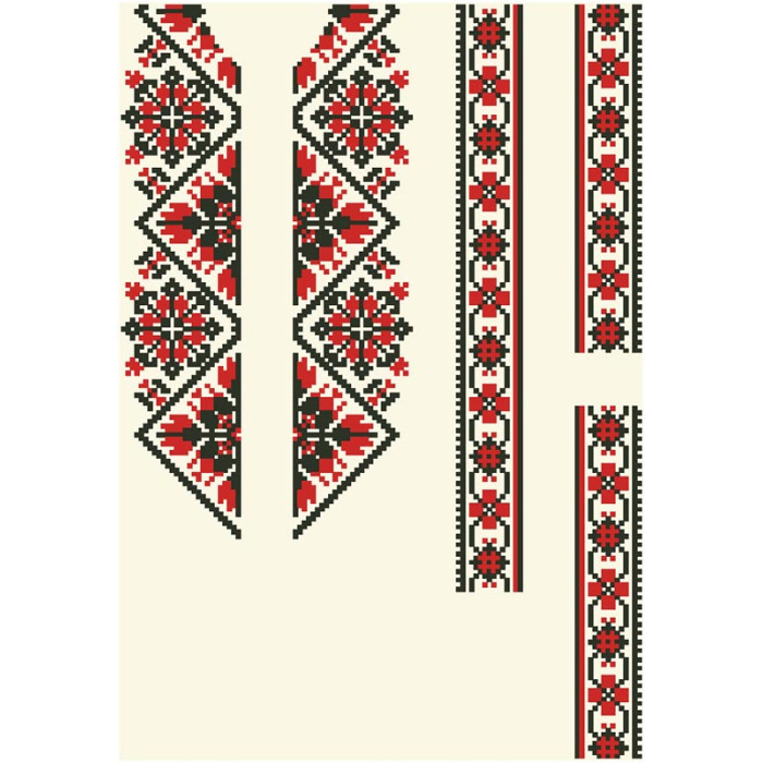 СД070шМ28нн Барвиста вишиванка Заготовка для вишивки - Сорочка для хлопчика 1-3 роки, шовк, бежевий