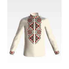 СД070шМ40нн Барвиста вишиванка Заготовка для вишивки - Сорочка для хлопчика 8-12 років, шовк, бежевий