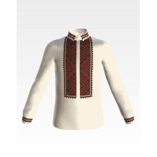 СД077шМ34нн Барвиста вишиванка Заготовка для вишивки - Сорочка для хлопчика 4-7 років, шовк, бежевий