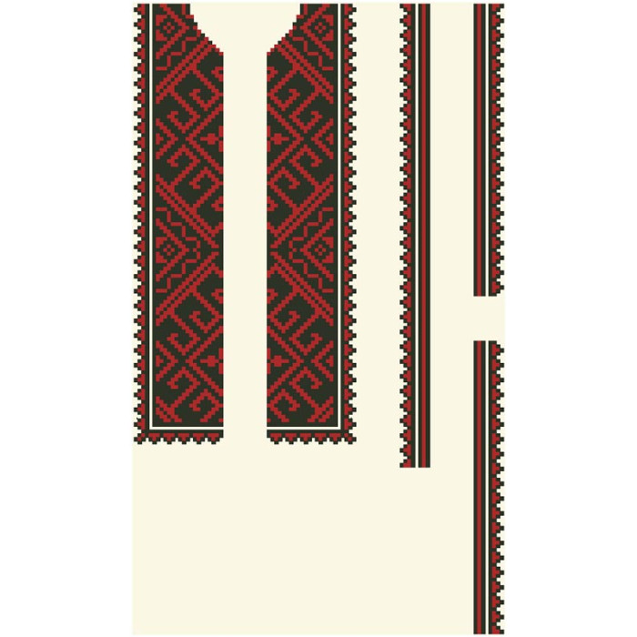 СД077шМ40нн Барвиста вишиванка Заготовка для вишивки - Сорочка для хлопчика 8-12 років, шовк, бежевий