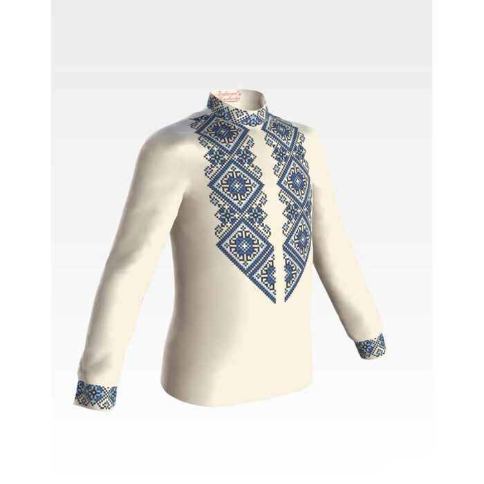 СД083шМ40нн Барвиста вишиванка Заготовка для вишивки - Сорочка для хлопчика 8-12 років, шовк, бежевий