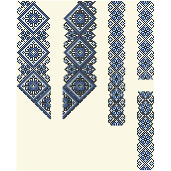 СД083шМ40нн Барвиста вишиванка Заготовка для вишивки - Сорочка для хлопчика 8-12 років, шовк, бежевий