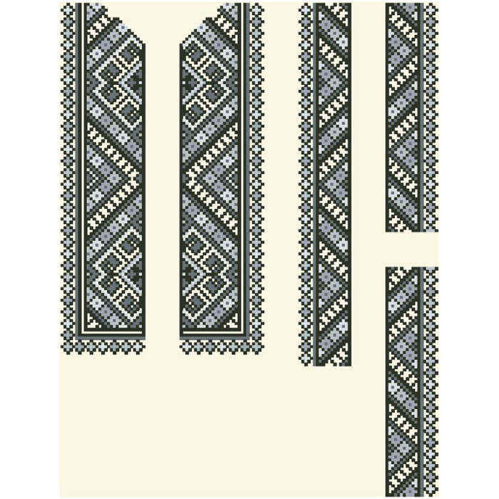 СД085шМ34нн Барвиста вишиванка Заготовка для вишивки - Сорочка для хлопчика 4-7 років, шовк, бежевий