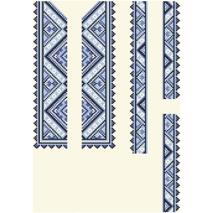 СД086шМ40нн Барвиста вишиванка Заготовка для вишивки - Сорочка для хлопчика 8-12 років, шовк, бежевий