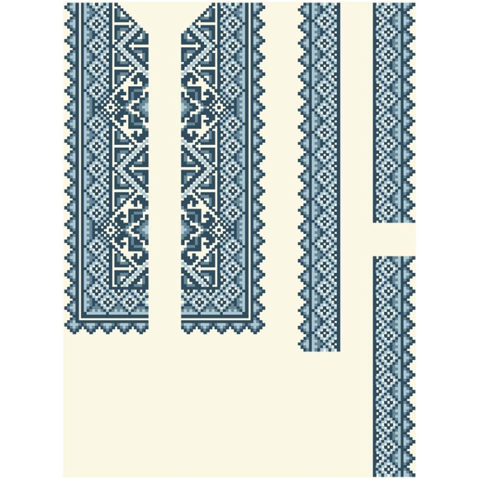 СД088шМ34нн Барвиста вишиванка Заготовка для вишивки - Сорочка для хлопчика 4-7 років, шовк, бежевий