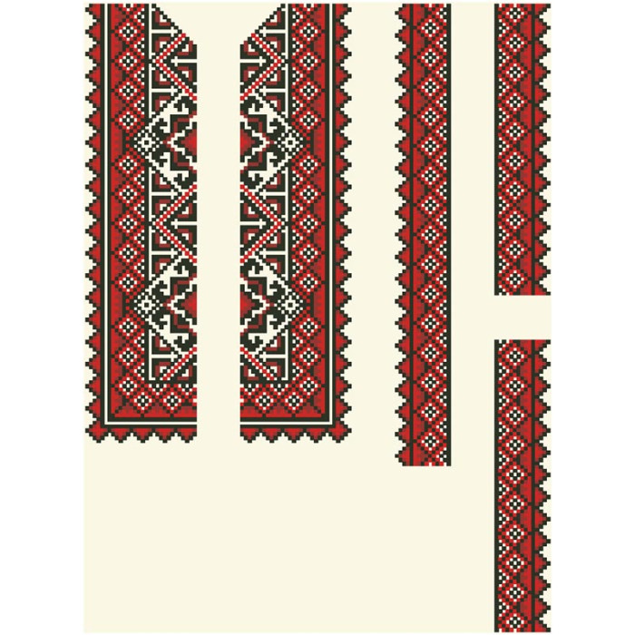 СД089шМ34нн Барвиста вишиванка Заготовка для вишивки - Сорочка для хлопчика 4-7 років, шовк, бежевий