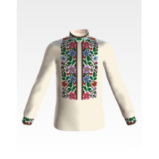 СД090хМ40нн Барвиста вишиванка Заготовка для вишивки - Сорочка для хлопчика 8-12 років, батист, бежевий