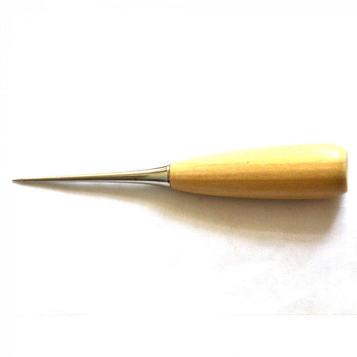 Шило гладке (без гачка) з дерев'яною світлої ручкою