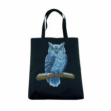 Шоппер_744 Virena Заготовка для вишивки бісером - Сумка-шоппер Сова 32,5x39 см (сумочна тканина)
