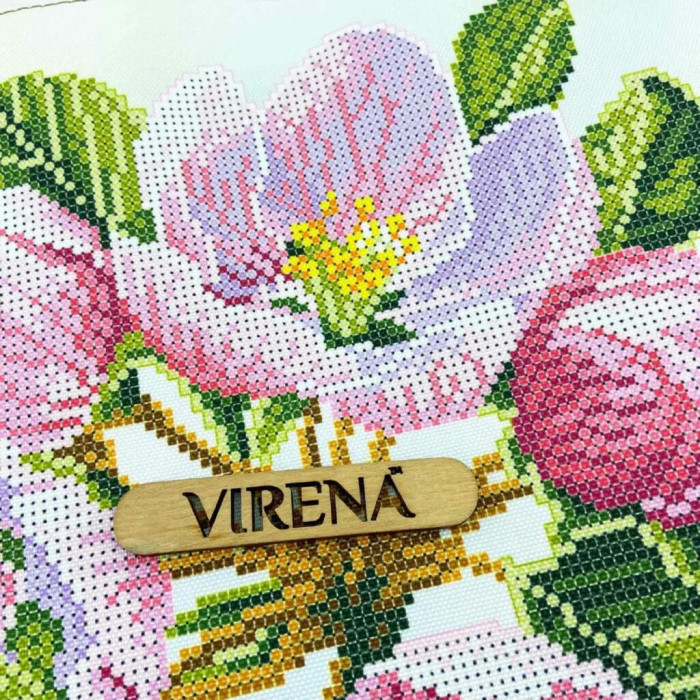 Шоппер_746 Virena Заготовка для вишивки бісером - Шопер Яблуневий цвіт, 32,5x39 см