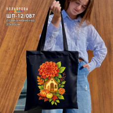 ШП-12/087 Кольорова Заготовка для вишивки бісером або нитками - Шопер 37x41 см, саржа