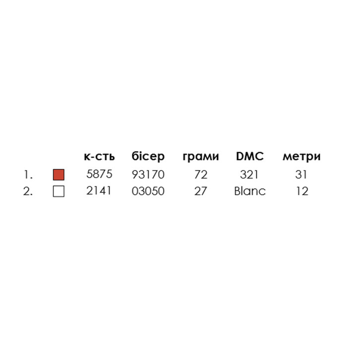 ШП-5/098 Кольорова Заготовка для вишивки бісером або нитками - Шопер 38x40 см, саржа
