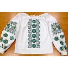 ШВЖ-42 40 розмір ГМ Пошита жіноча блузка (габардин молочний). Княгиня Ольга