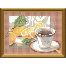 СКМ-041 Чай з лимоном. Княгиня Ольга. Схема на тканині для вишивання бісером