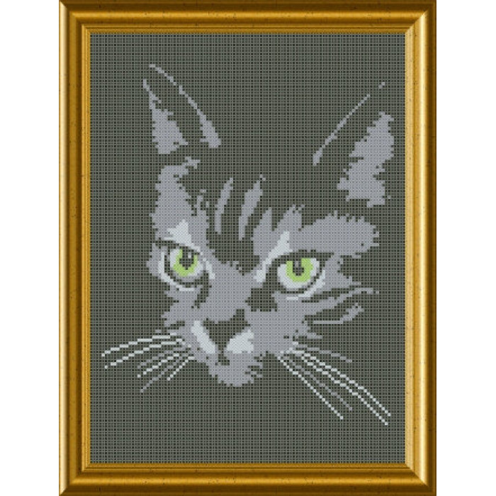 СКМ-056 Чорна кішка. Княгиня Ольга. Схема на тканині для вишивання бісером