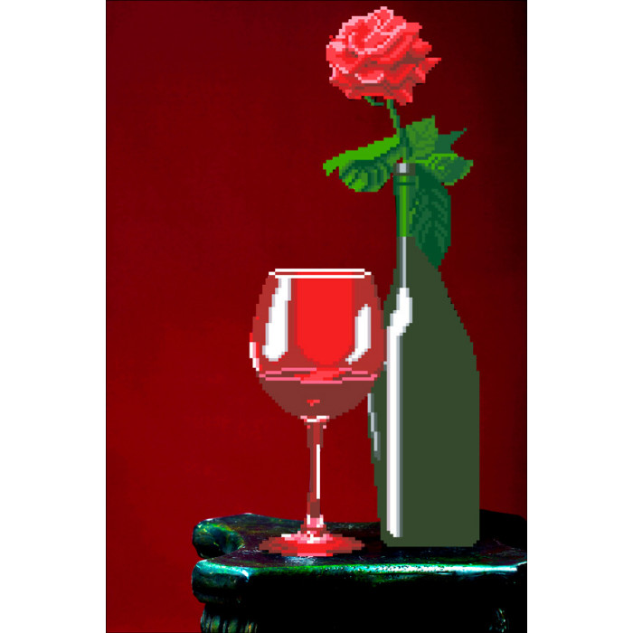 СКВ-176 Троянда і вино. Княгиня Ольга. Схема на тканині для вишивання бісером