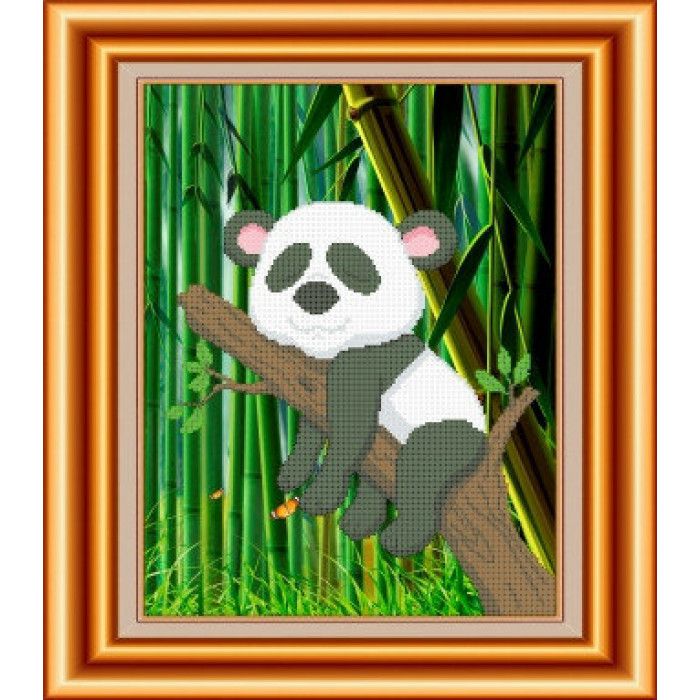 СКВ-070 Справжній панда. Княгиня Ольга. Схема на тканині для вишивання бісером