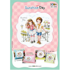 SO-3118 SODA Stitch Схема для вишивки рахунковим хрестиком - Сонячний день Sunshine Day, папір