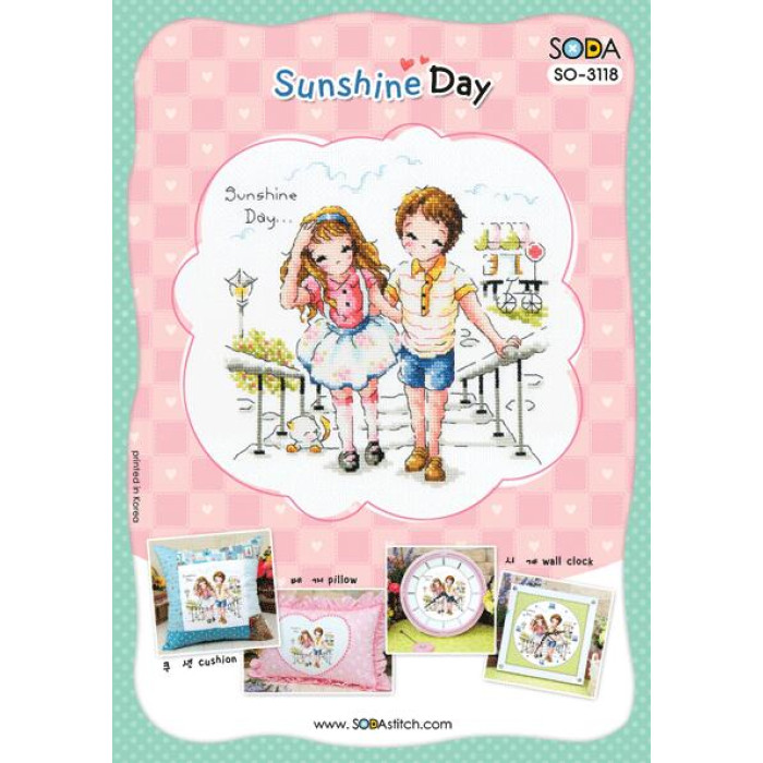 SO-3118 SODA Stitch Схема для вишивки рахунковим хрестиком - Сонячний день Sunshine Day, папір