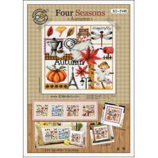 SO-3148 SODA Stitch Схема для вишивки рахунковим хрестиком - Чотири сезони Осінь Four Seasons Autumn, папір