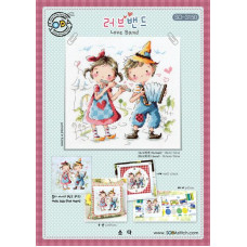 SO-3150 SODA Stitch Схема для вишивки рахунковим хрестиком - Гурт Love Band, папір