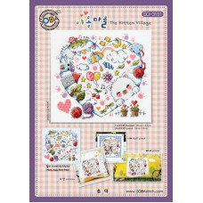 SO-3151 SODA Stitch Схема для вишивки рахунковим хрестиком - Селище для котика The Kitten Village, папір