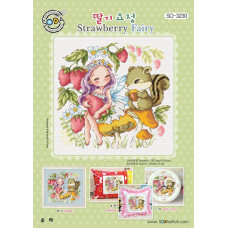 SO-3230 SODA Stitch Схема для вишивки рахунковим хрестиком - Полунична фея Strawberry Fairy, папір