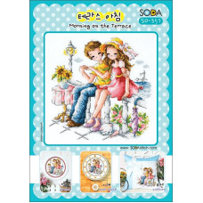 SO-357 SODA Stitch Схема для вишивки рахунковим хрестиком - Ранок на терасі Morning on the Terrace, папір