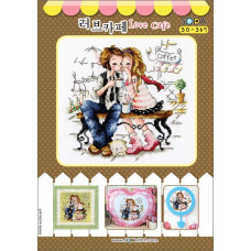 SO-367 SODA Stitch Схема для вишивки рахунковим хрестиком - Кафе кохання Love Cafe, папір