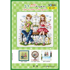 SO-371 SODA Stitch Схема для вишивки рахунковим хрестиком - Tale of love in the grove, папір