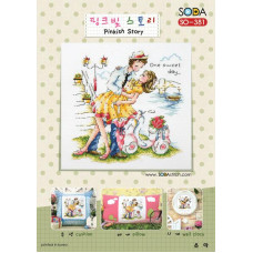 SO-381 SODA Stitch Схема для вишивки рахунковим хрестиком - Рожева історія Pinkish Story, папір