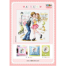 SO-398 SODA Stitch Схема для вишивки рахунковим хрестиком - Обійми A hug, папір