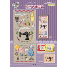 SO-G116A SODA Stitch Набір для вишивки рахунковим хрестиком - Шиття SEWING, Aida 14