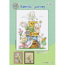 SO-G164 SODA Stitch Схема для вишивки рахунковим хрестиком - Подорож кроликів Rabbits' journey, папір