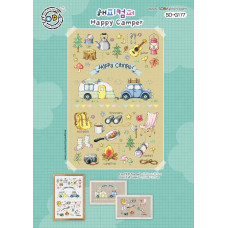 SO-G177 SODA Stitch Схема для вишивки рахунковим хрестиком - Щасливий кемпер Happy Camper, папір