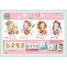 SO-G62 SODA Stitch Схема для вишивки рахунковим хрестиком - Сад ельфів Elf's Garden, папір